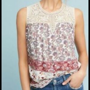 Anthropologie Maeve Laced Eleanor Top
